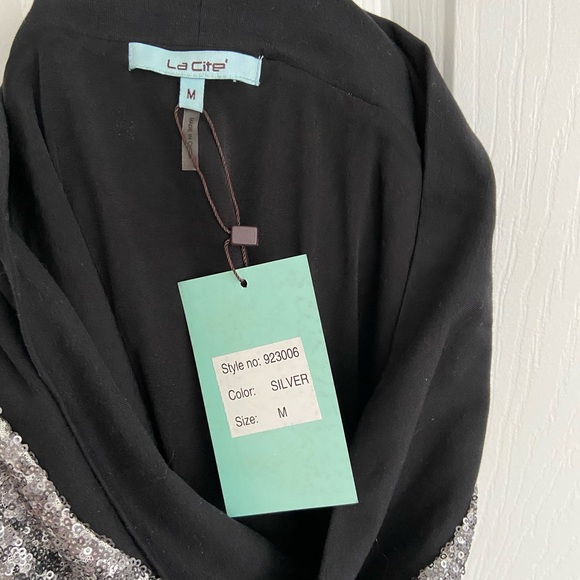 NWT La Cite sequined pencil skirt (Sz M) - Picture 5 of 5